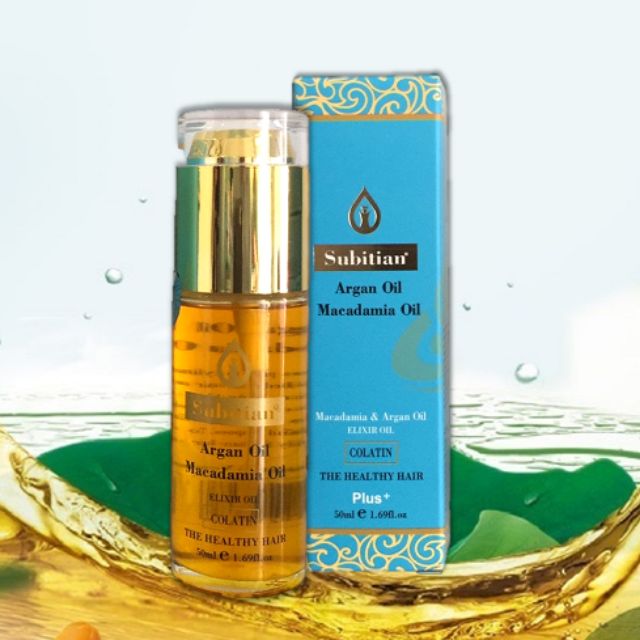 TINH DẦU DƯỠNG TÓC SUBITIAN MACADAMIA VÀ ARGAN OIL 50ml
