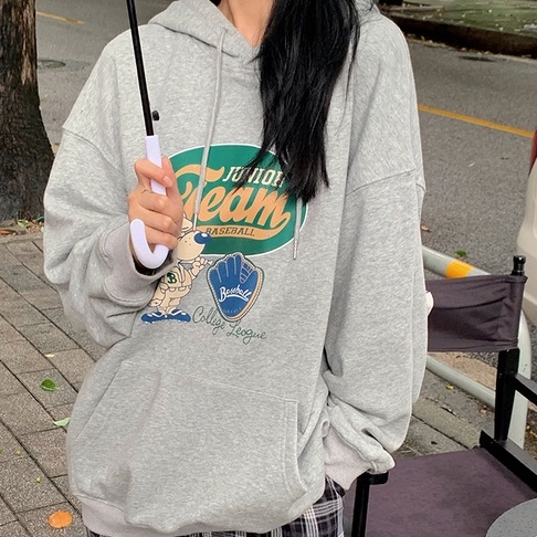 Áo Hoodie Tay Dài In Hình Cún Con Dễ Thương