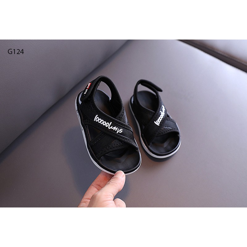 [SIÊU CHẤT LƯỢNG] THỜI TRANG SANDAL CHÉO IN CHỮ CHO BÉ TỪ 1-4 TUỔI