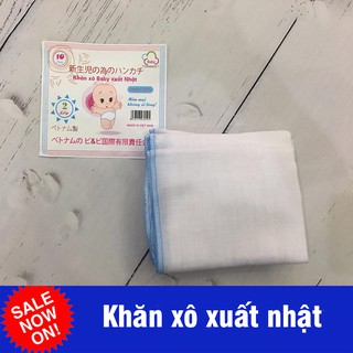 Khăn sữa xô trắng xuất nhật cao cấp ( gói 10 chiếc)