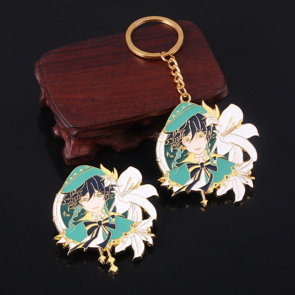 Móc Khóa Kim Loại Hình Anime Demon Slayer Trang Trí Quần Áo/Ba Lô