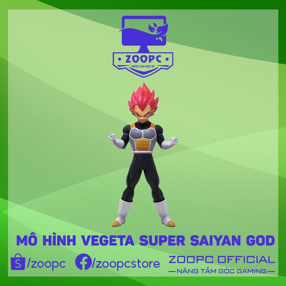 Mô hình Super Saiyan God Vegeta Hồng ZooPC mô hình giá xưởng Bảy Viên Ngọc Rồng Figure Vegeta