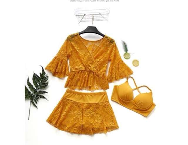 Bộ đồ bơi phối ren cực xinh | BigBuy360 - bigbuy360.vn