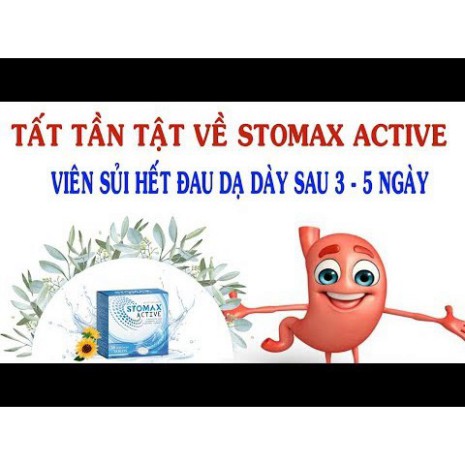 [CHÍNH HÃNG] STOMAX ACTIVE VIÊN SỦI ĐẨY LÙI VIÊM LOÉT DẠ DÀY TÁ TRÀNG,GIẢM ĐAU MẠNH NHANH HIỆU QUẢ AN TOÀN 100%