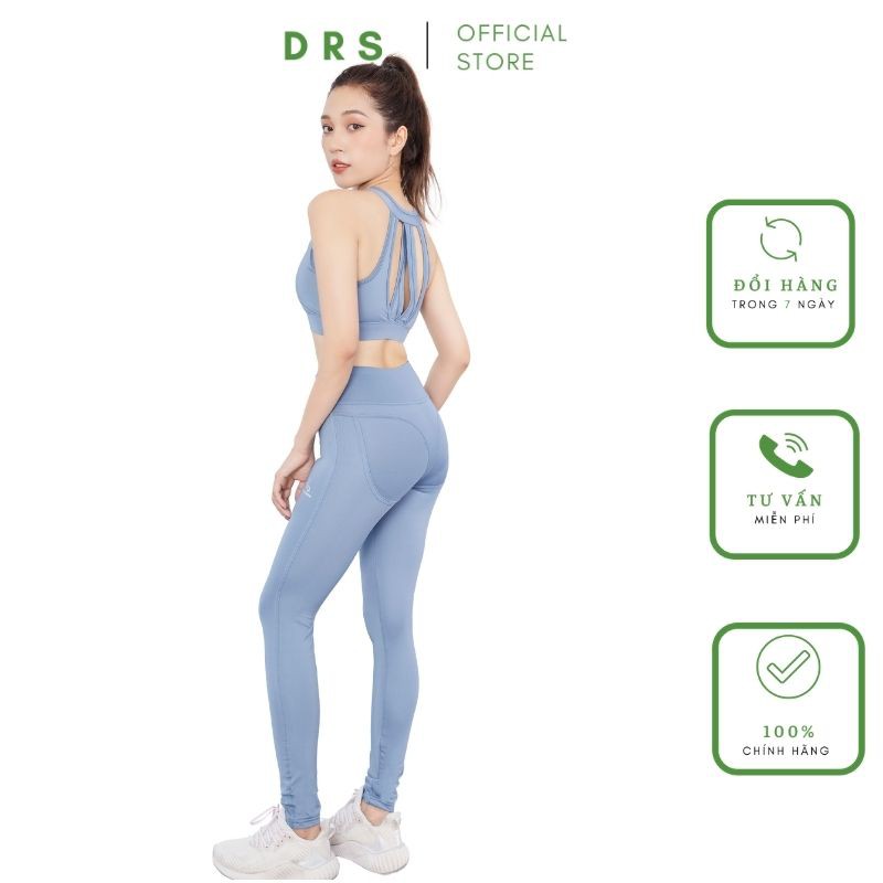 QUẦN ÁO TẬP GYM  NỮ DRS✸ FREE SHIP ✸BỘ ĐỒ THỂ THAO DRNCB02 THIẾT KẾ MỚI LẠ TÔN DÁNG XINH