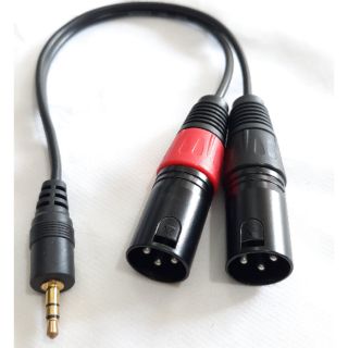 Dây Canon từ jack 3.5 ly sang 2 đầu Canon đực