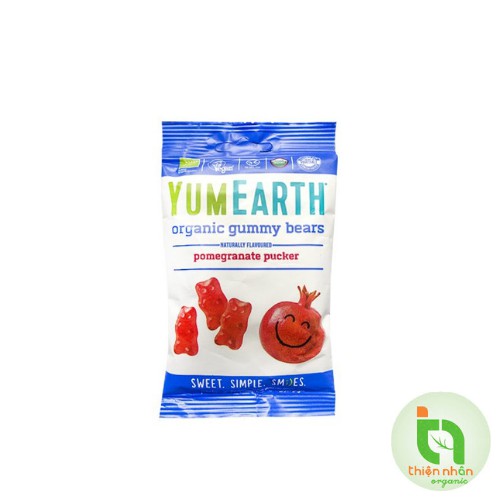 Kẹo dẻo hữu cơ cho bé vị trái cây hình gấu Yumearth 50g