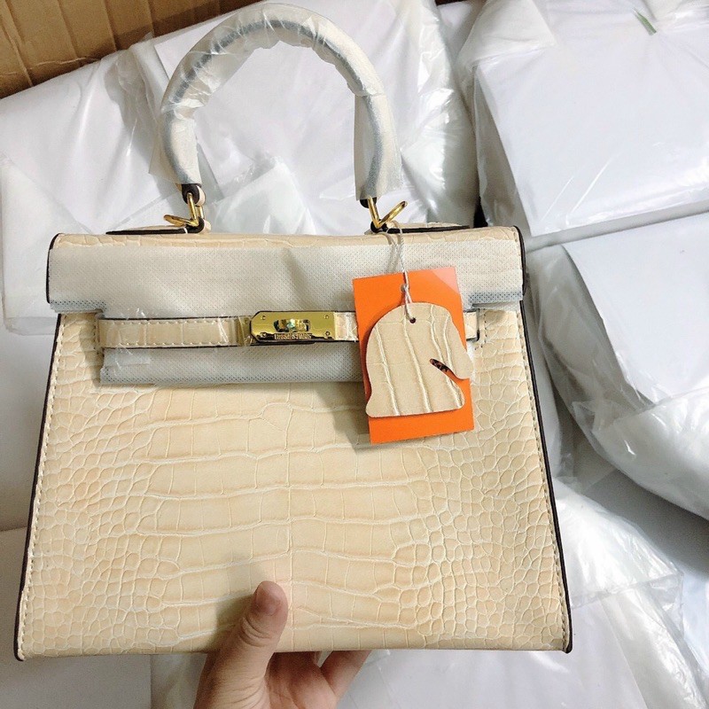 Túi Hm kelly da rắn