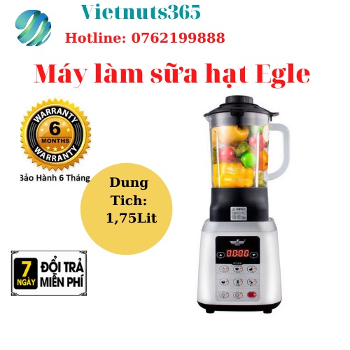 Máy làm sữa hạt. Máy làm sữa hạt, xay nấu đa năng Egle,Dung tích 1.75L.Bảo hành: 6 tháng ( Lỗi đổi mới trong 7 ngày)