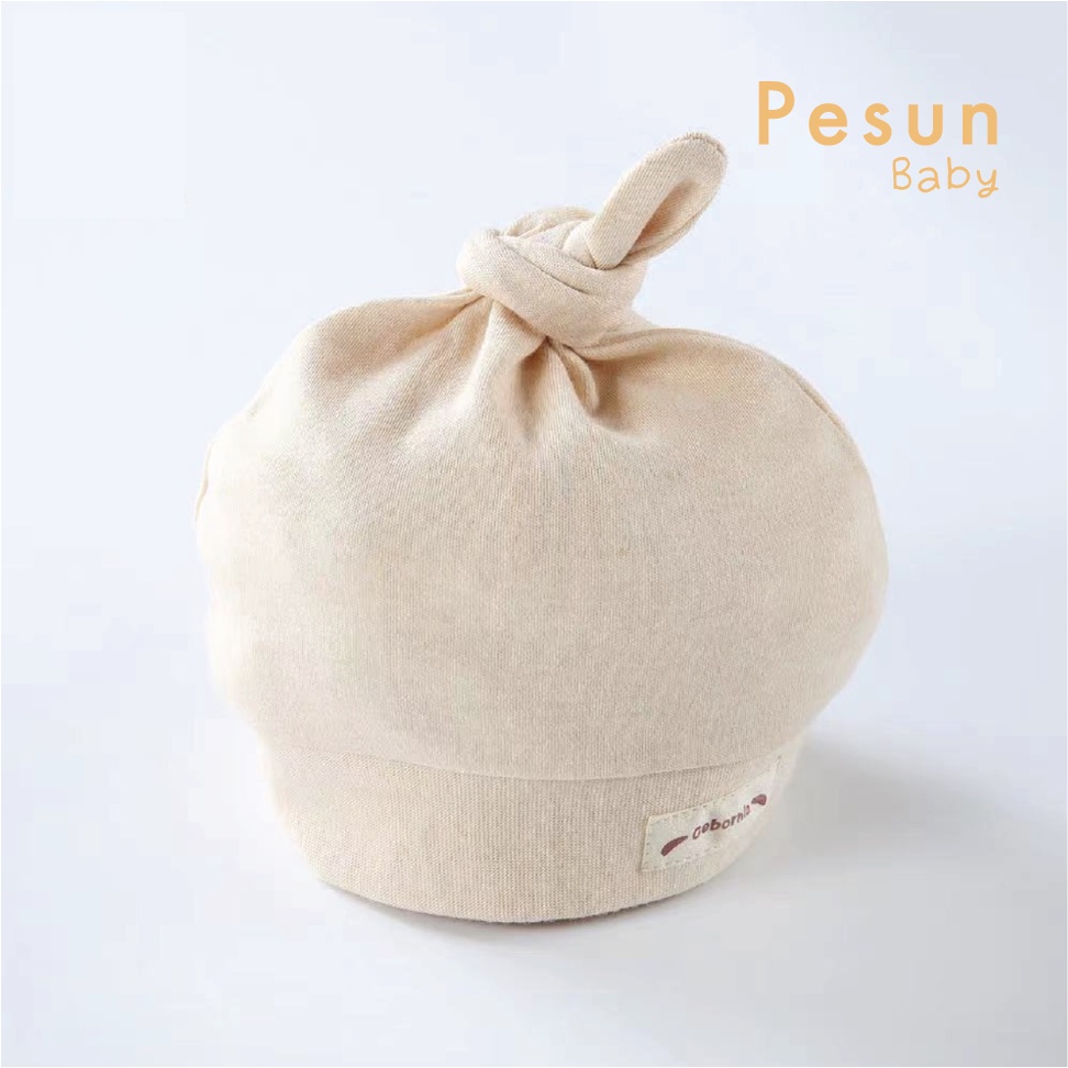 Nón Sơ Sinh 0-6 Tháng Tuổi Làm Từ 100% vải Cotton Tự Nhiên An Toàn Cho Bé