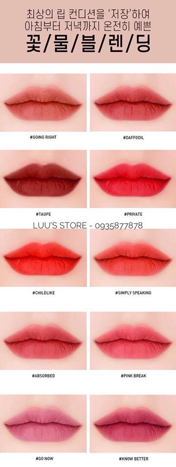 Set Son Kem 3CE Velvet Tint 10 cây Fullsize | BigBuy360 - bigbuy360.vn