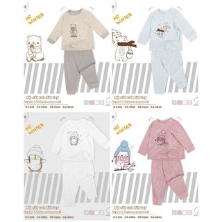 Bộ cài vai dài tay chất len tăm nhà judoby/ dokma 9-36m jb346