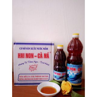 Nước mắm truyền thống hai non cà ná 30 độ đạm (thùng 6 chai, 6 lít)