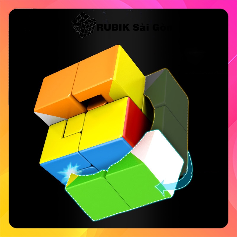 Rubik Biến Thể 2x2 Puppet Cube - Rubic Ma Thuật Biến Dạng - Ru Bíc MoYu Meilong - Rubick Kiểu Dáng Đẹp, Nâng Cao