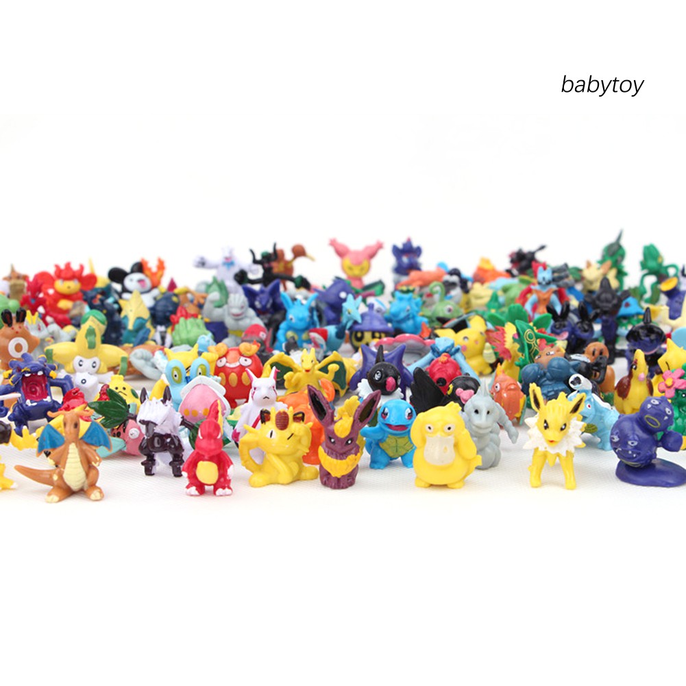 Set 144 Tượng Pokemon Đồ Chơi Bằng Nhựa Pvc Nhiều Màu Sắc