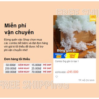 Combo 3kg gòn bi loại 1