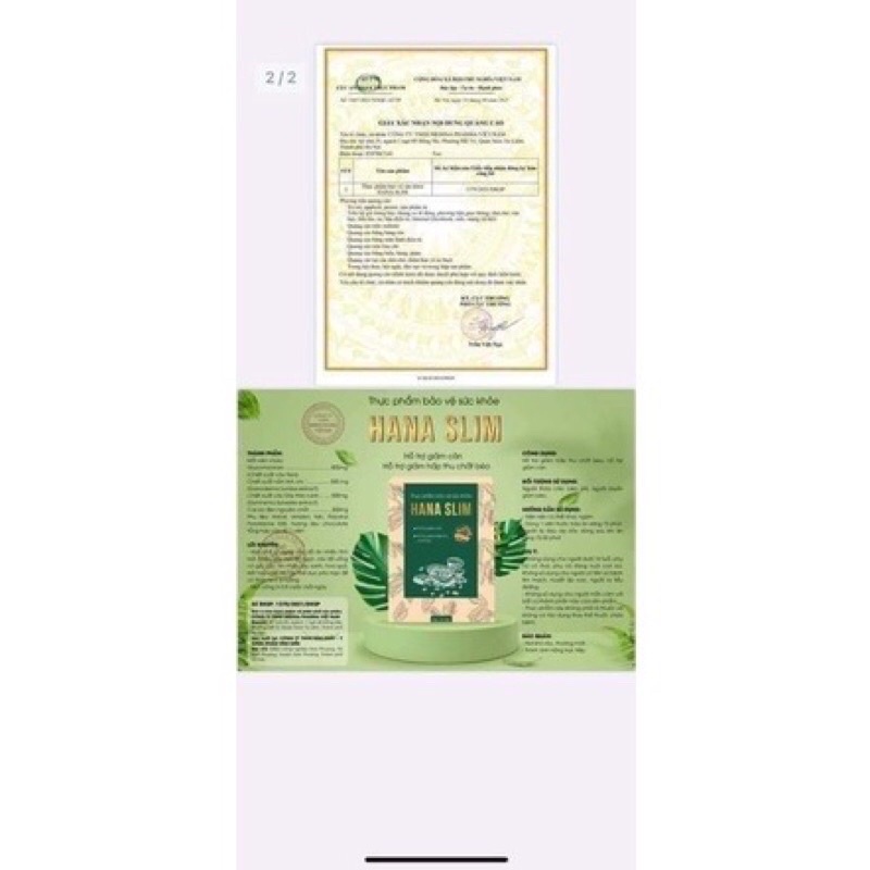 KẸO GIẢM CÂN HANA SLIM CHUẨN CHÍNH HÃNG
