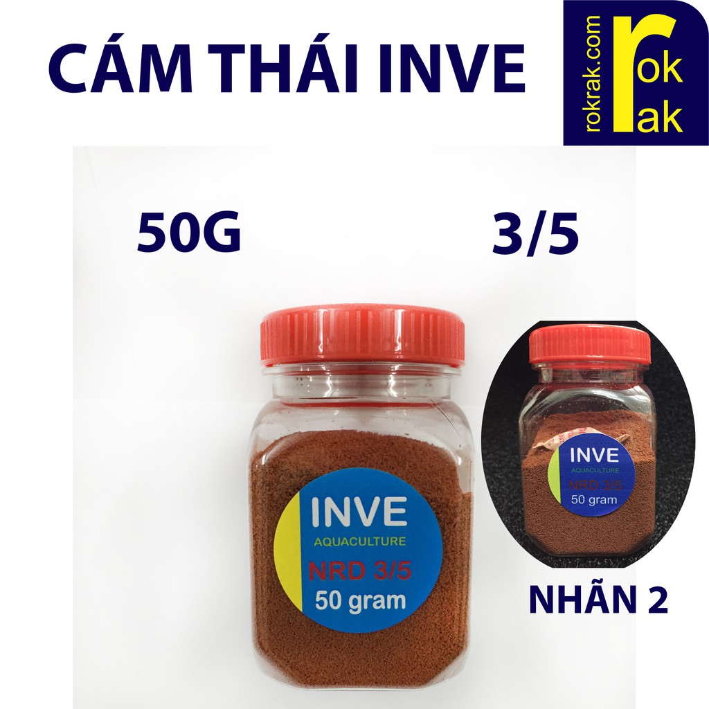 Cám Thái Inve 3/5 Thức ăn cho cá nhỏ 50g