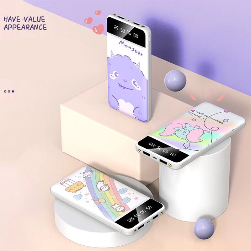 Sạc Dự Phòng KRECOO 100% Chính Hãng 10000MAH Sạc Nhanh Dung Lượng Khổng Lồ Thiết Kế Thời Trang