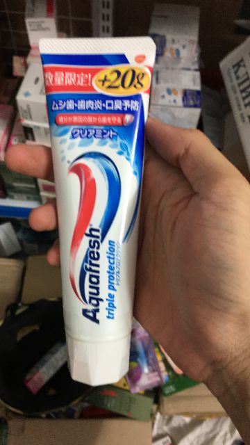 {Hàng xịn có tiếng nhật phía sau} Kem đánh răng Aquafresh Nhật Bản