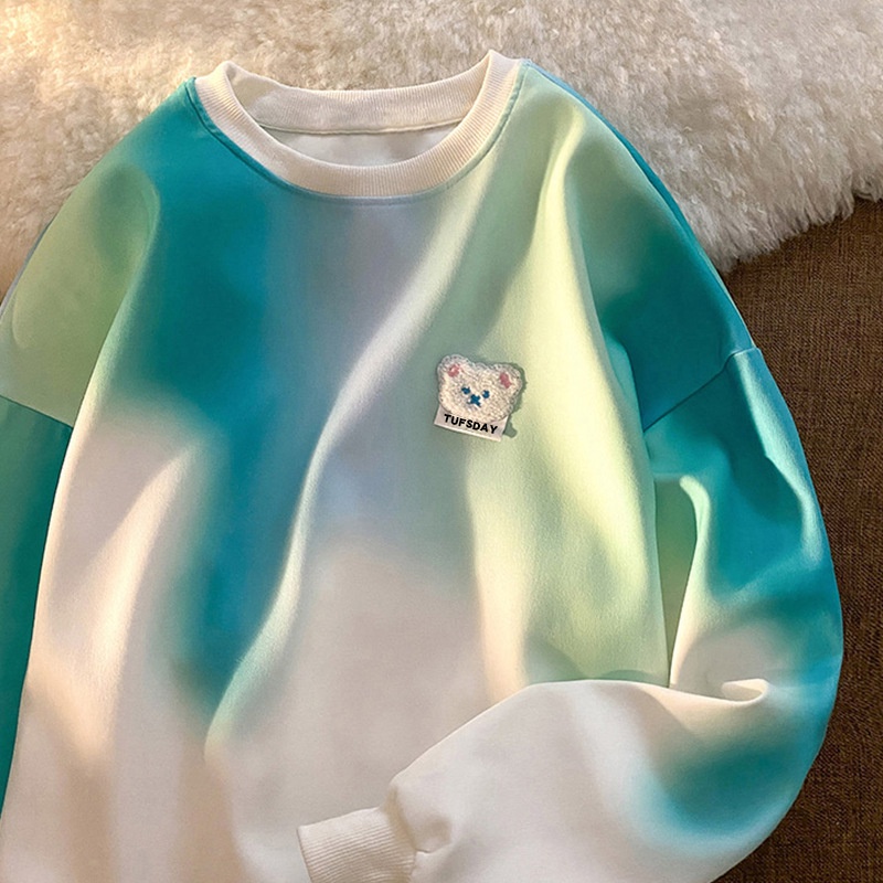 NRVP Áo thun sweater tay dài cỡ lớn phong cách Hàn Quốc 2021