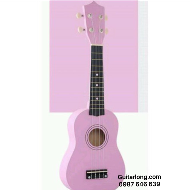 Ukulele Soprano màu trơn nhiều màu (Có quà tặng kèm hấp dẫn)