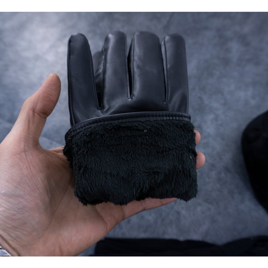 Combo chống rét đang bán rất chạy nhé ae: quần giữ nhiệt lót nỉ + găng da lót lông + bịt tai bông