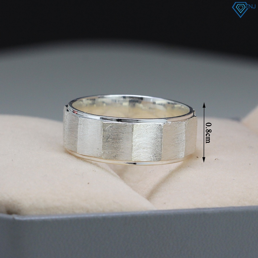 Nhẫn bạc thật nam bản vừa không đá chất cá tính NNA0223 Trang Sức TNJ