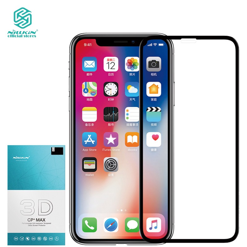 Kính Cường Lực NILLKIN Bảo Vệ Màn Hình Dạng 3D Cho iPhone X/XS