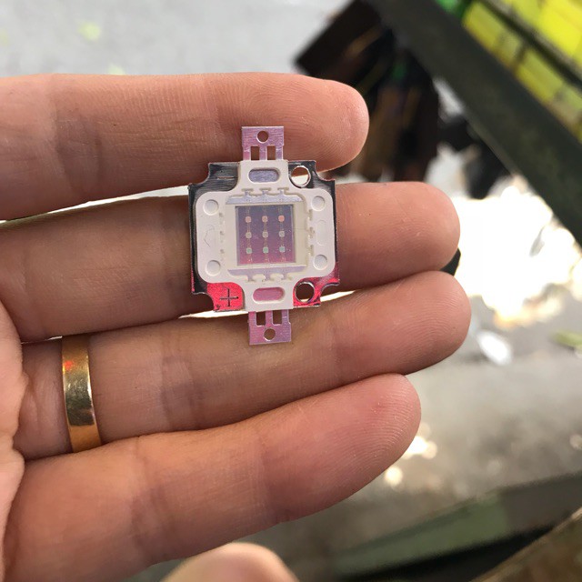 SOC-Nhân pha led 10w 12v mầu xanh dương