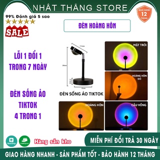 Đèn hoàng hôn sống ảo, đèn chuyển 16 màu có điều khiển