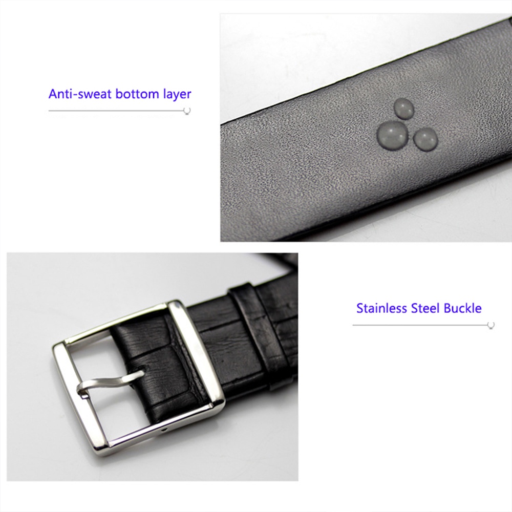 Dây Đeo Bằng Da Thật Dễ Tháo Gỡ Cho Đồng Hồ Thông Minh DW CK TISSOT CASIO Watch 14mm 16mm 18mm 20 22MM Huawei gt2