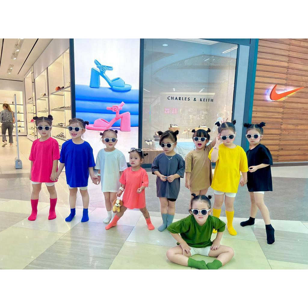 Áo thun trơn gia đình , áo phông trẻ em unisex , Kid_genz