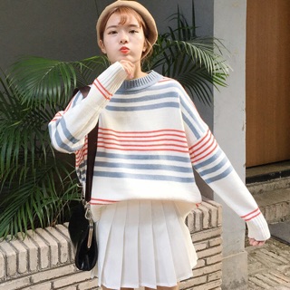 Order áo len kẻ ulzzang