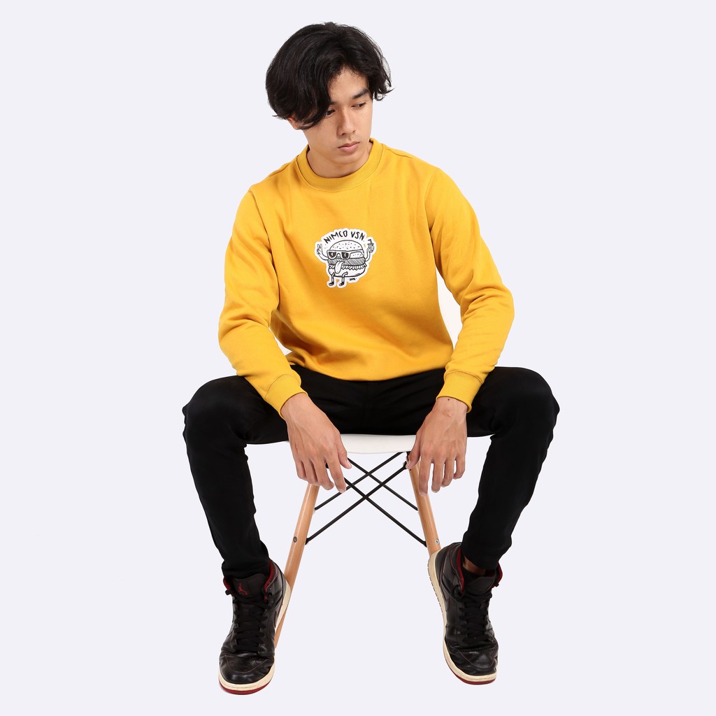 Bộ Đồng Hồ Thể Thao Nimco + Áo Sweater Màu Vàng - Play01-T015