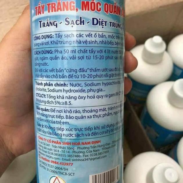 [FREESHIP] Lọ tẩy mốc, trắng quần áo 500ml - Thuốc tẩy, nước tẩy trắng, tẩy mốc, vết ố quần áo đa năng thần thánh