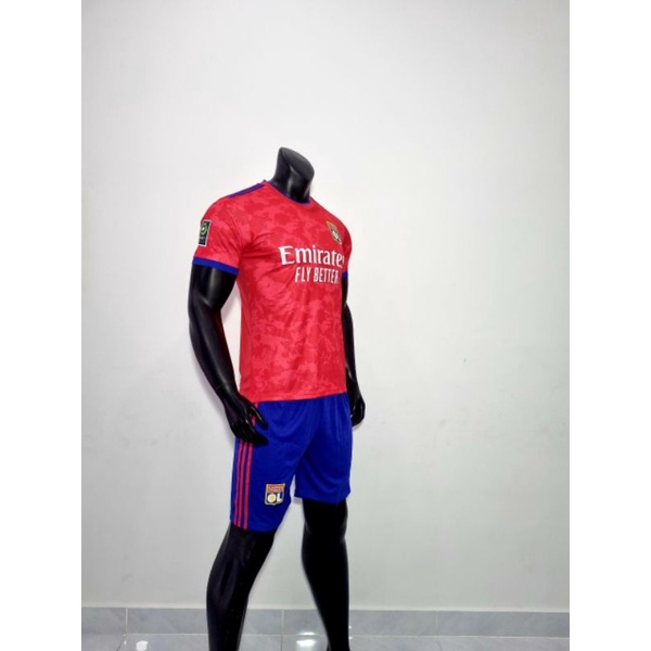 ÁO ĐÁ BANH CLB LYON 2022-2023 MÀU ĐỎ