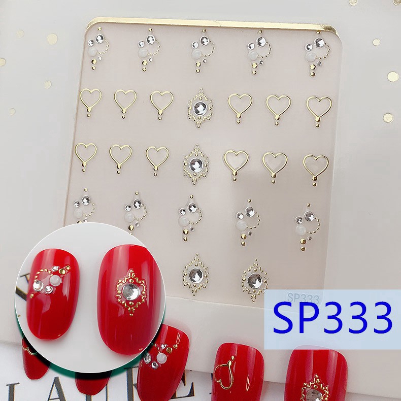 Pha lê đá 3D dán móng tay màu laser trang trí nghệ thuật bắt mắt