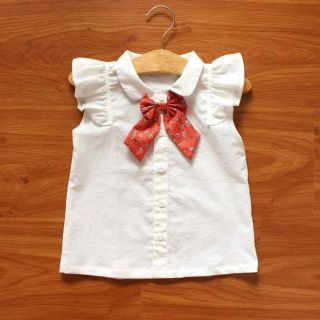 HÌNH THẬT - ÁO SƠ MI BÉ GÁI HÀNG THIẾT KẾ 11-14KG