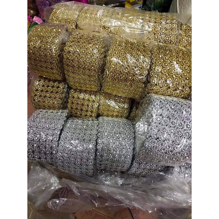 Lẻ 1m cuộn kim sa trang trí oản tài lộc, oản thờ, làm đồ handmade | Phụ kiện trang trí