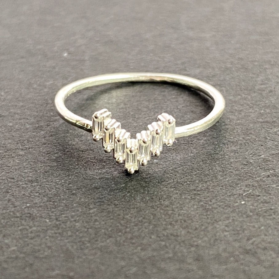 Nhẫn nữ bạc ta mặt trái tim ghép đơn giản - Trang sức bạc Evasilver