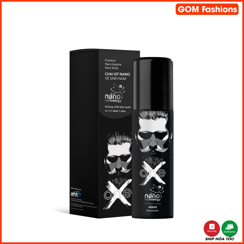 Chai xịt vệ sinh nam giới ONEX Nano Bạc 40ml - Chính Hãng Aht - Khô tự nhiên không cần rửa nước