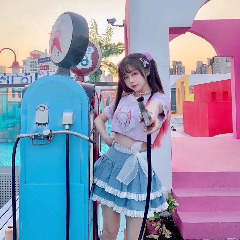 Chân váy bèo hai tầng dễ thương | BigBuy360 - bigbuy360.vn