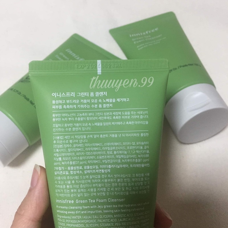 Sữa rửa mặt trà xanh Innisfree
