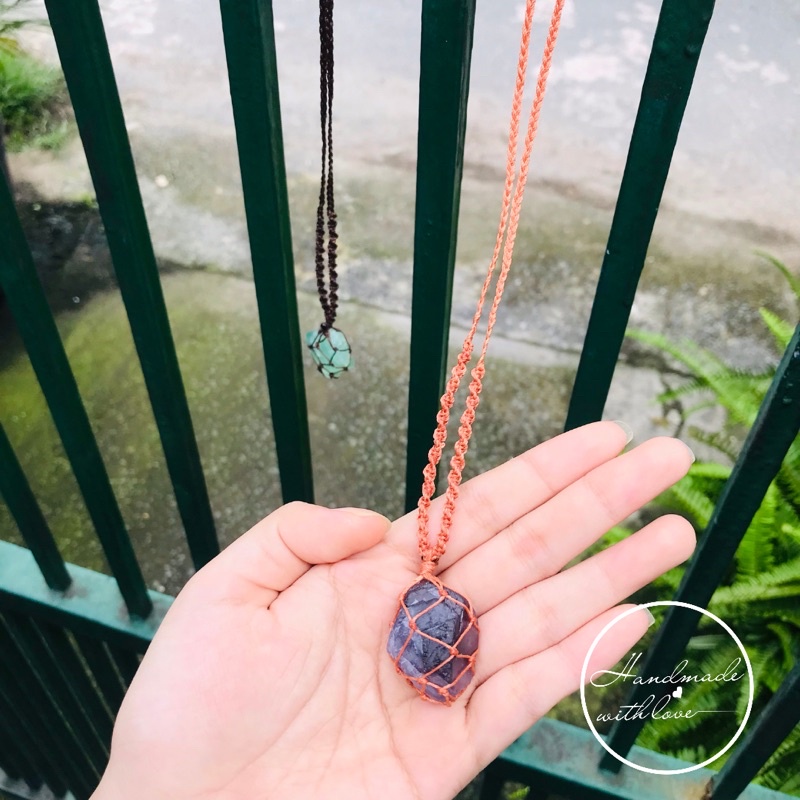 Dây chuyền bọc đá tự nhiên