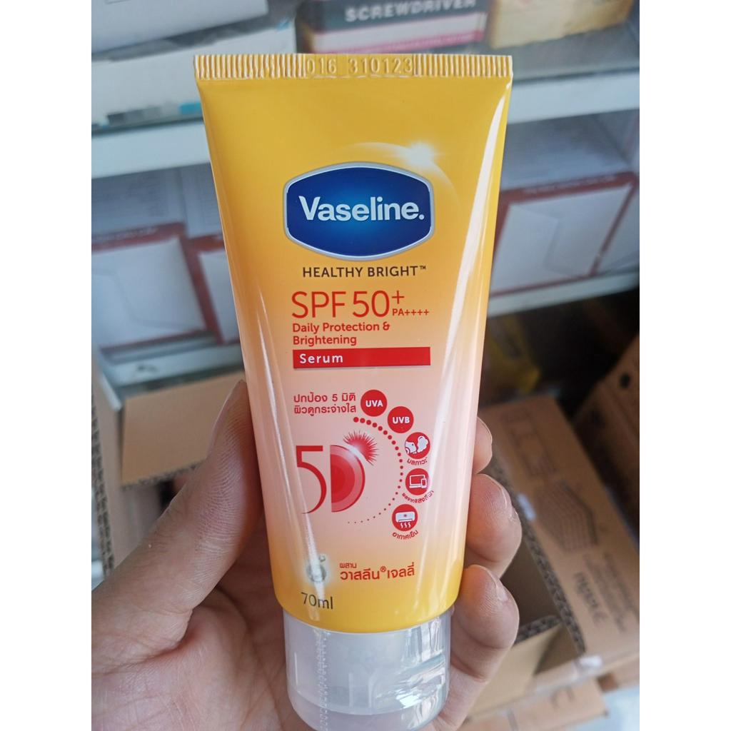Tinh chất serum dưỡng thể chống nắng SPF 50+ dưỡng sáng da Vaseline 70ml
