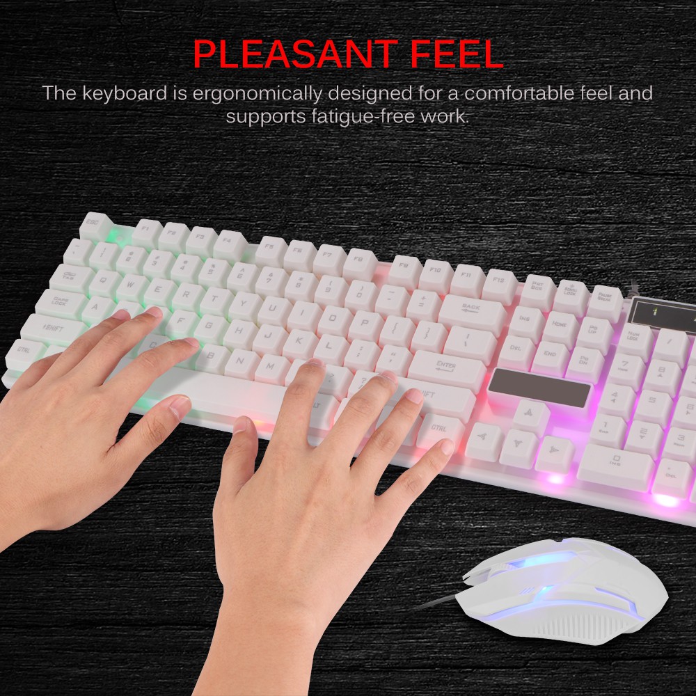 Bộ Bàn Phím Và Chuột Chơi Game Có Đèn Led Nền