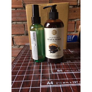 Combo Nước Gội Bồ Kết Và Xịt Dưỡng Tóc Vỏ Bưởi Mộc Nhu - Giái pháp giúp bạn có một mái tóc chắc khỏe và ngăn gãy rụng