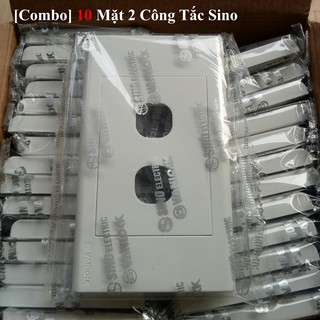 [COMBO] 10 Mặt 2 Công Tắc Sino Dòng S18