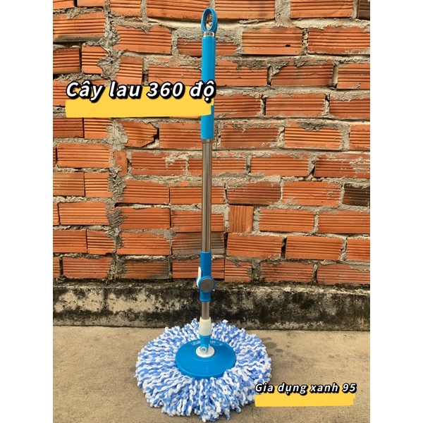 Cây lau nhà 360 độ hàng thái lan cây thân inox bàn mủ siêu dầy